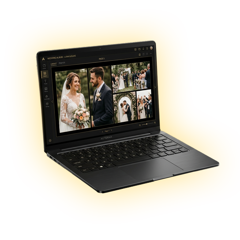 AlbumBuilder PRO sul laptop