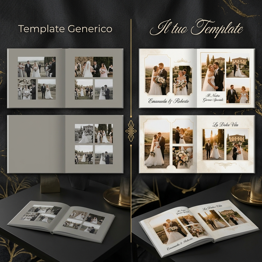 Confronto template generico vs template personalizzato